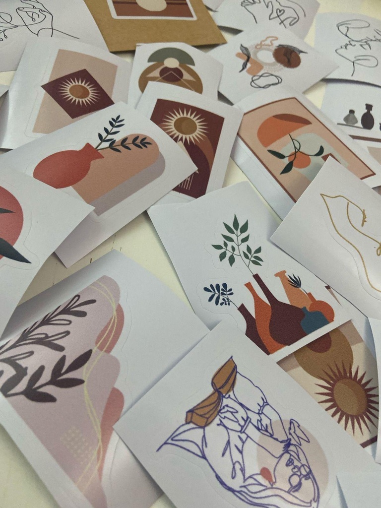 Abstract Art Stickers Pack - ملصقات فنية