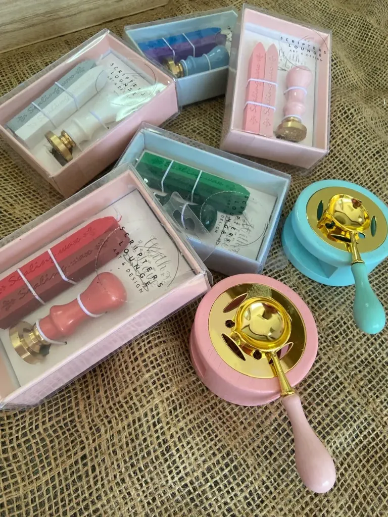 [4770-PINK] Wax Burners and Spoon - معلقة وموقد لحبيبات الشمع (Pink)