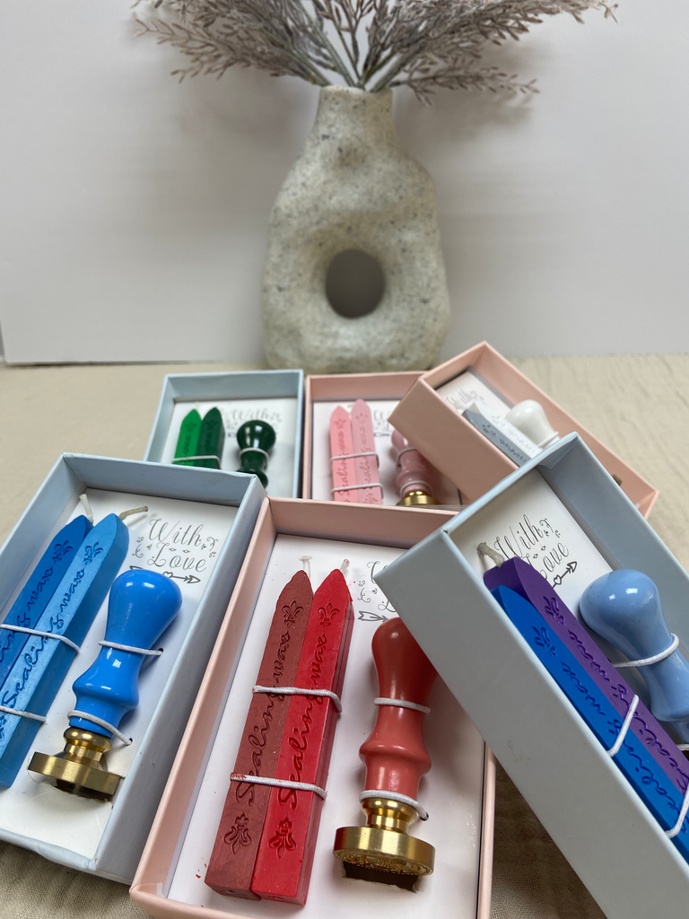 [3329-RED] Wax Seal Mini Kit - عبوة اختام الشمع الصغيرة (Red)