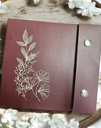 Buttons Leather Journal – (Square) - دفتر جلد مربع