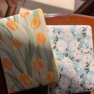 Tulip & Roses Fabric Journals – مفكرة قماش( زهور التيوليب و ورود )