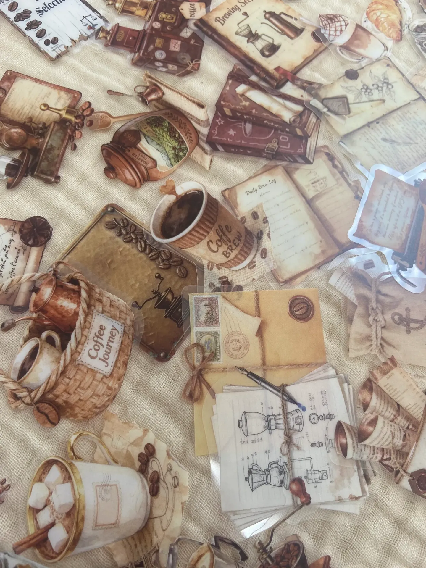 Transparent coffee stickers - ستيكرز القهوة شفافة