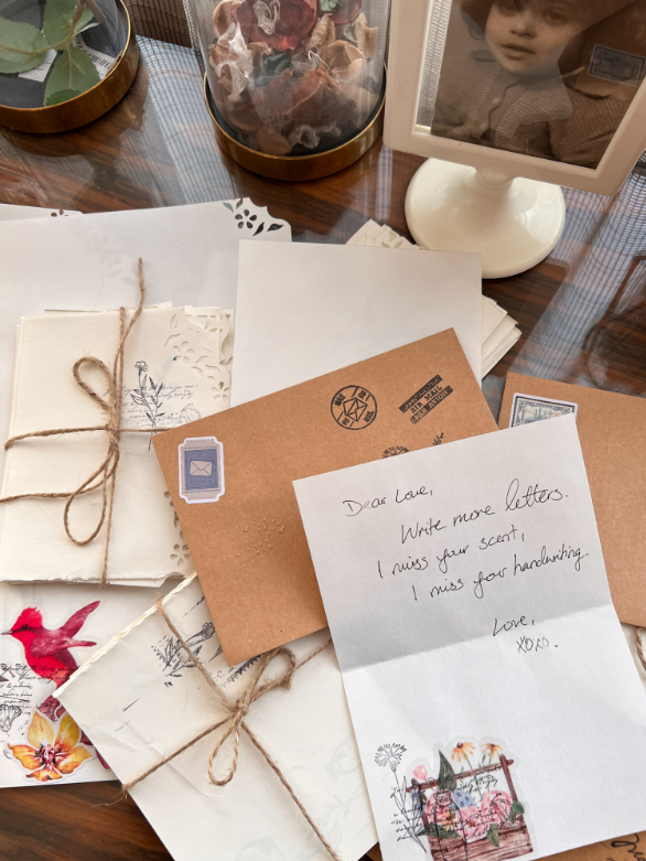 [1857-A5] Vintage Paper Pack for Letters - ورق الجوابات المزين من TSL (A5)