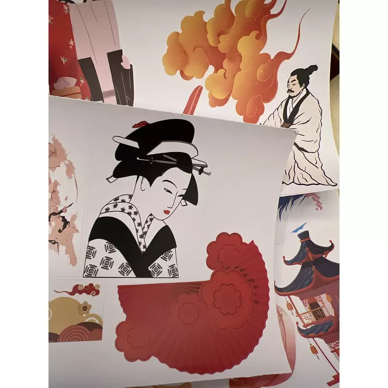 Asian Culture Stickers Pack - ستيكرز الثقافة الآسيوية