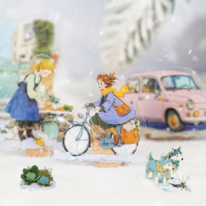 Komori’s winter collection stickers - ستيكرز شخصيات ومناظر انمي شتوية