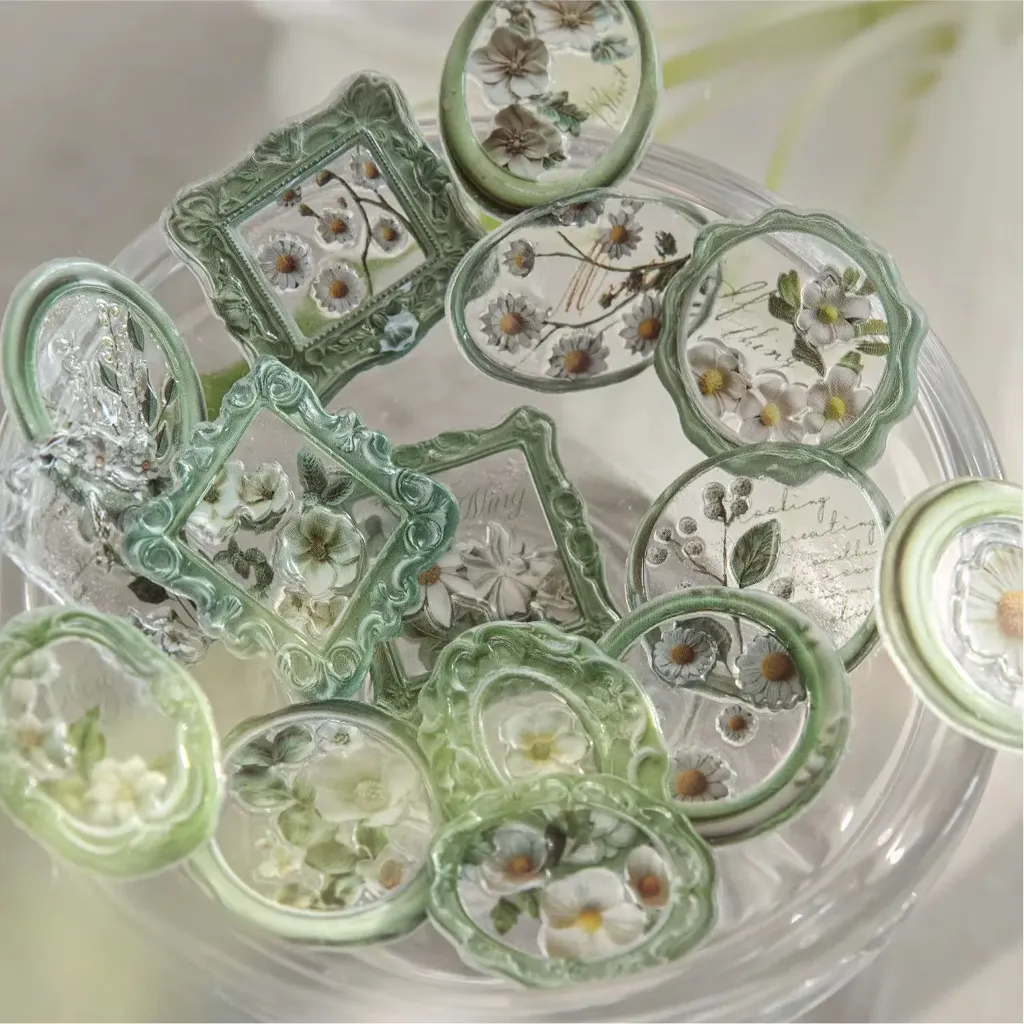 Wax seal stickers garden box series - ستيكرز اختام الشمع